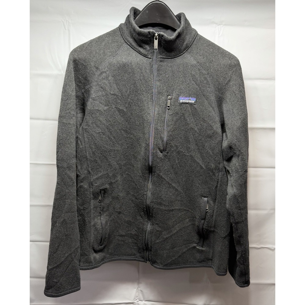 Patagonia Better Sweater Jacket Mens Medium M Black Full Zip Fleece STY25527